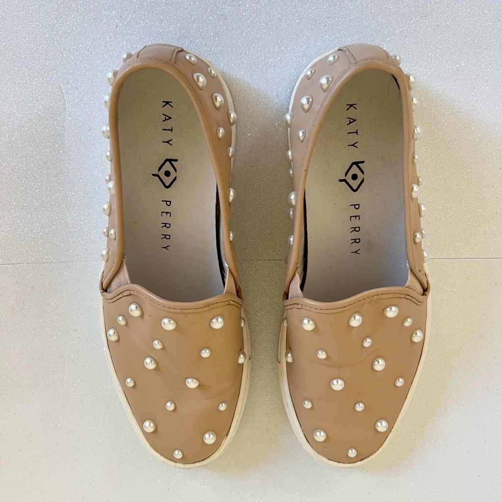 Katy Perry Leather Slip On Leather Shoes